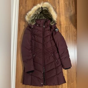 Pajar Women’s Long Puffer Jacket - Insulated Size Small Dark Red